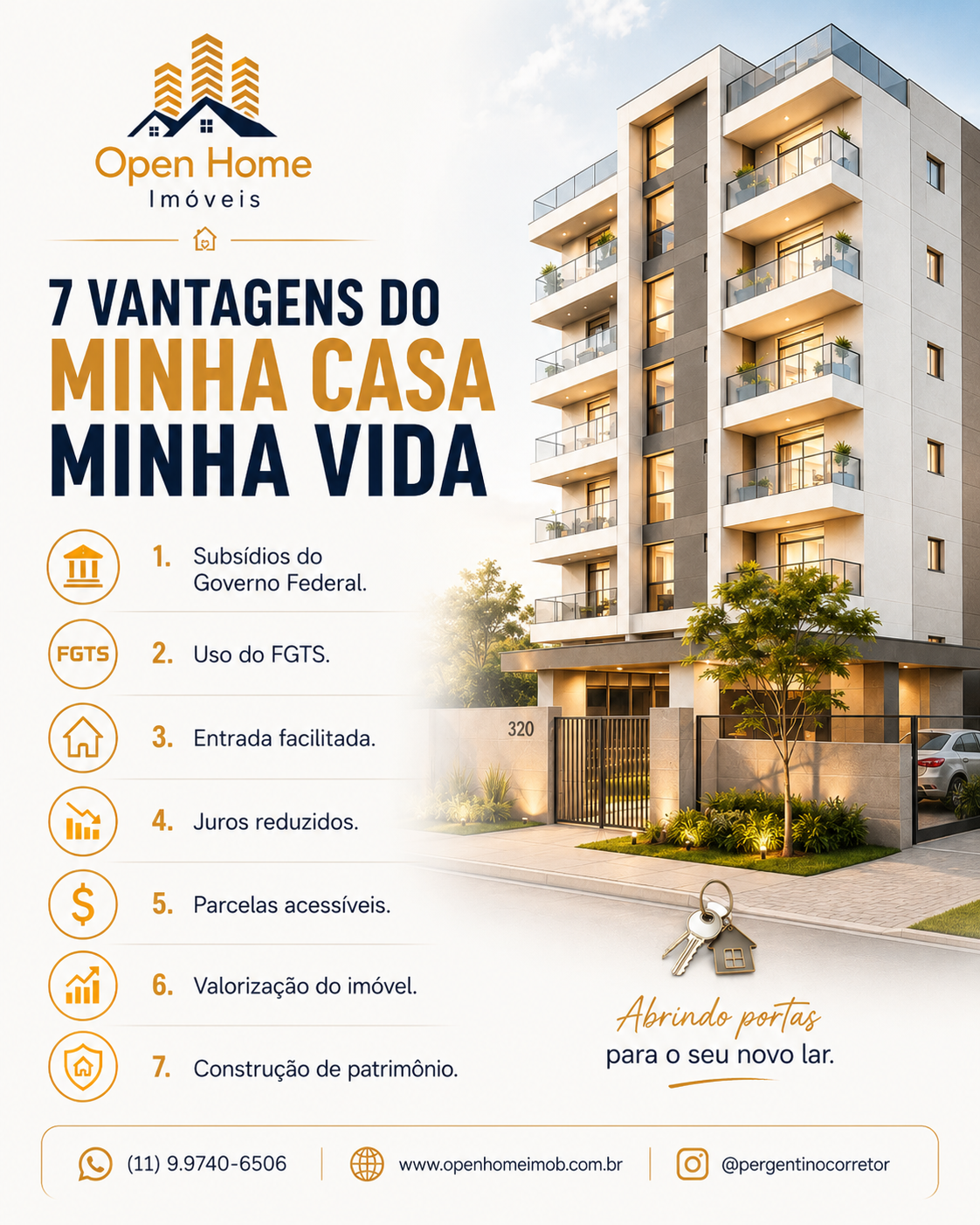 POST 6 – 7 vantagens do Minha Casa Minha Vida